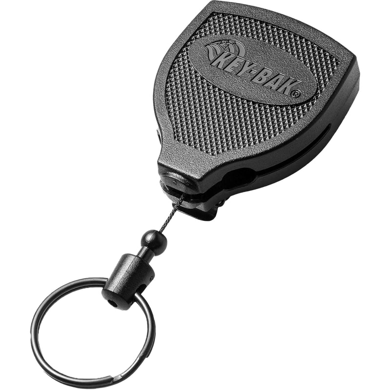Porte-clés rétractable robuste Super48™, polycarbonate, câble de 122 cm, fixation par clip ceinture