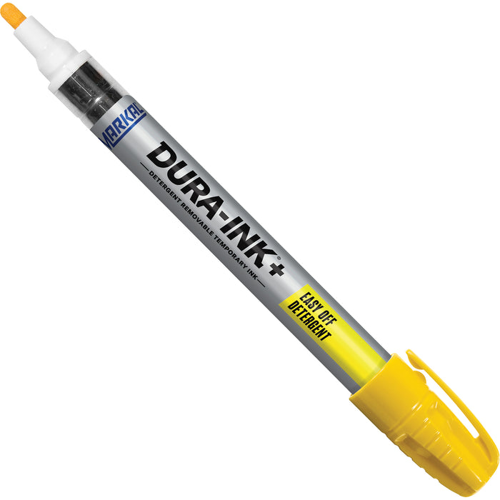 Dura-Ink+ Easy Off Detergent Paint Marker, Solid Stick, Yellow