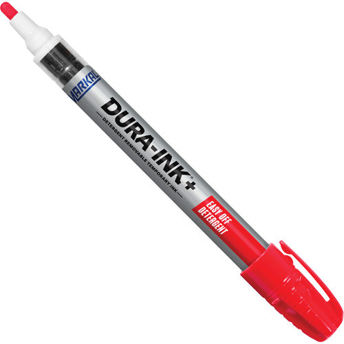 Dura-Ink+ Easy Off Detergent Paint Marker, Solid Stick, Red