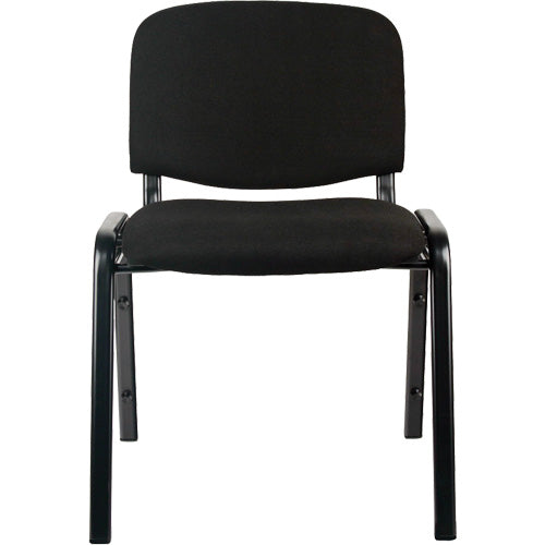 Stacking Chairs, Fabric, 32" High, 250 lbs. Capacity, Black