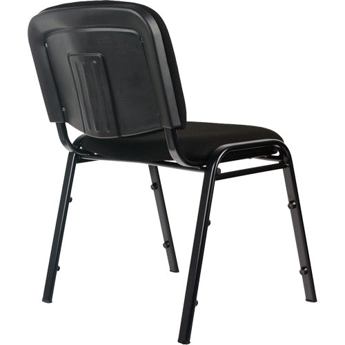 Stacking Chairs, Fabric, 32" High, 250 lbs. Capacity, Black