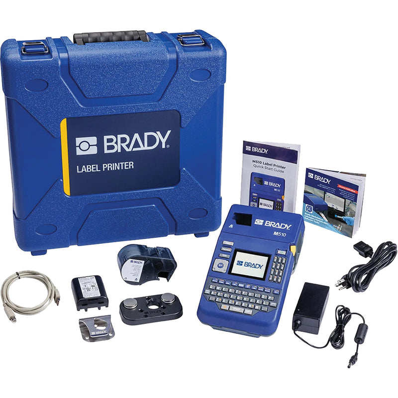 M510 Portable Industrial Label Printer with Accessories Kit, 1.5" Tape