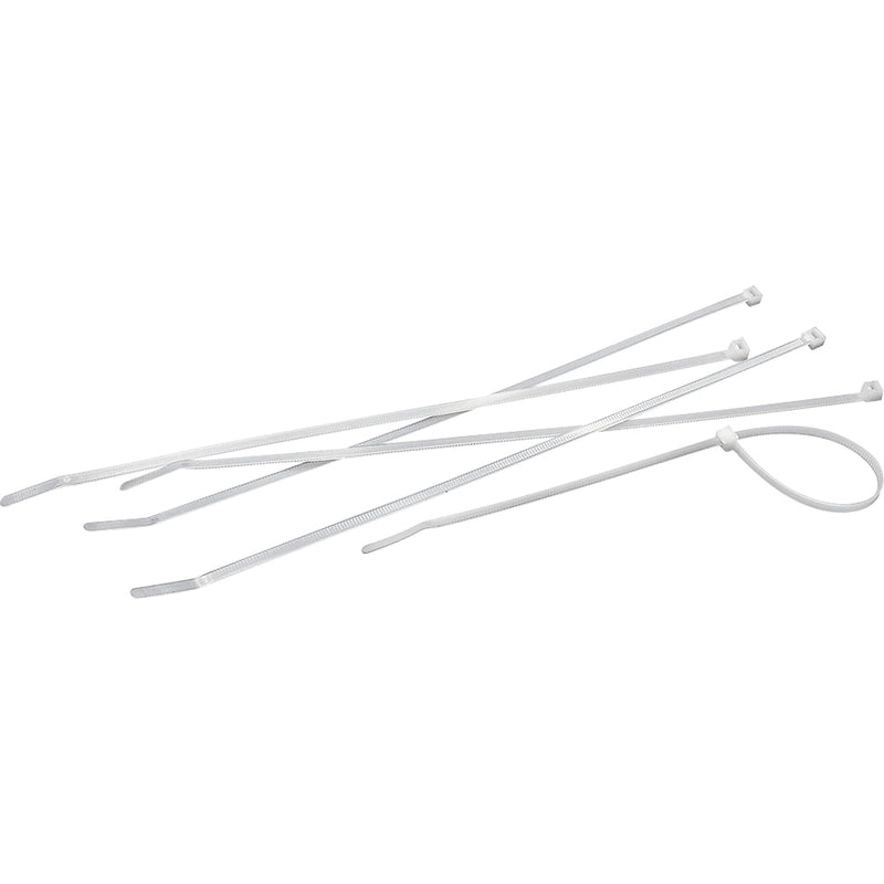 Colliers de serrage, 10 cm de long, résistance à la traction : 8,2 kg, naturel