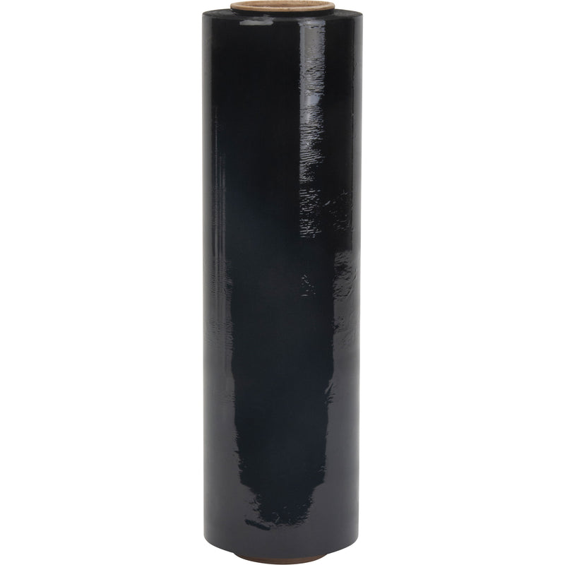Stretch Wrap, 80 Gauge (20.3 micrometers), 18" x 1500', Opaque Black