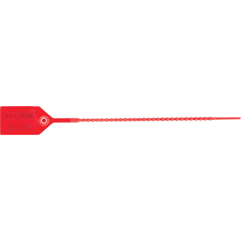 Scellé de sécurité standard, 9 po, plastique, scellé en plastique