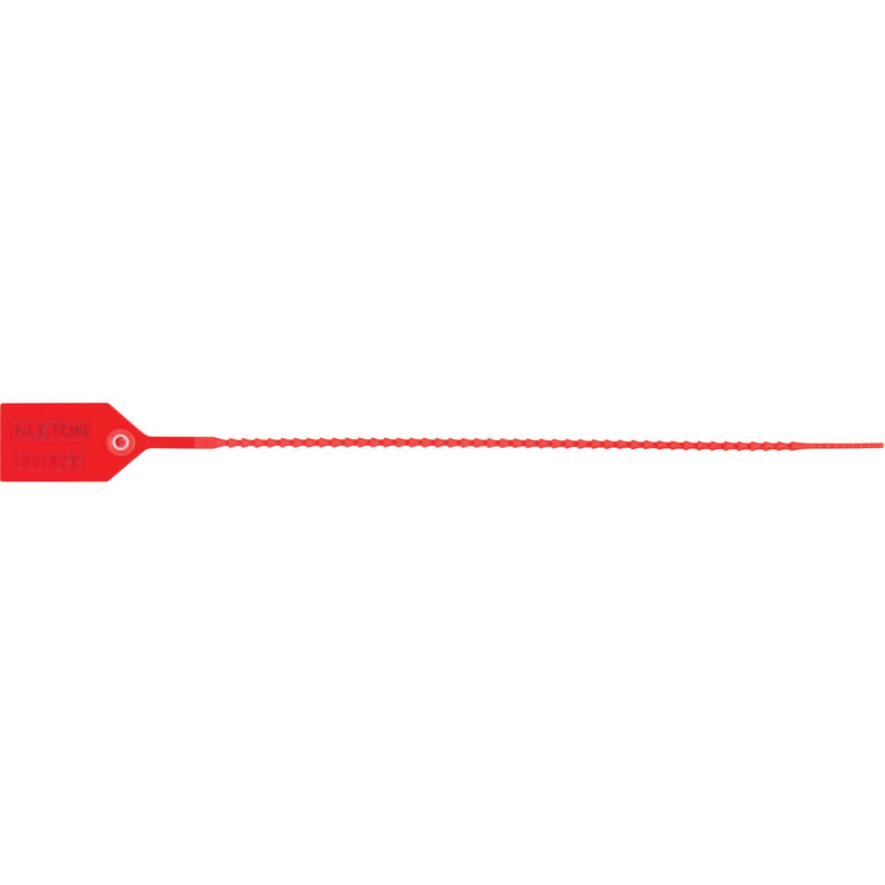 Scellé de sécurité standard, 12 po, plastique, scellé en plastique