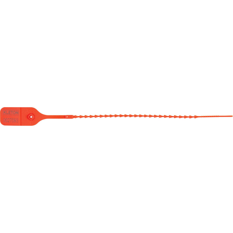 Scellé de sécurité standard, 9 po, en plastique, à tirer