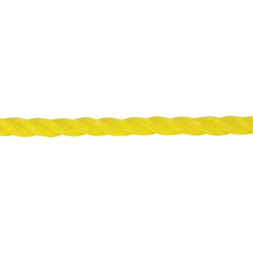 1/4" Braided Yellow Rope, Polypropylene, 1300'
