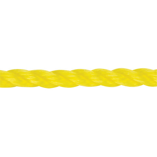 3/8" Braided Yellow Rope, Polypropylene, 630'