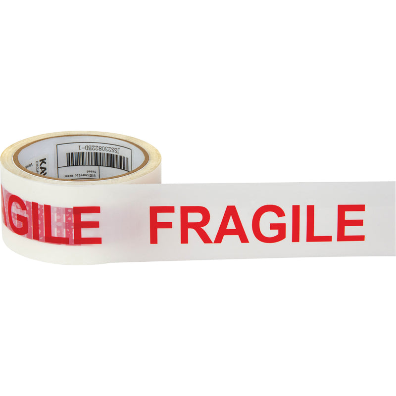 Ruban adhésif thermofusible pour boîtes « Fragile », 2 mils, 48 mm (2 po) x 100 m (328 pi)