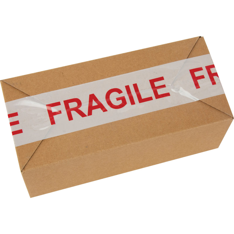 Ruban adhésif thermofusible pour boîtes « Fragile », 2 mils, 48 mm (2 po) x 100 m (328 pi)