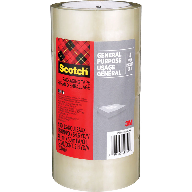 Ruban d'emballage d'expédition Scotch® 175G, 48 mm (2") x 50 m (164')