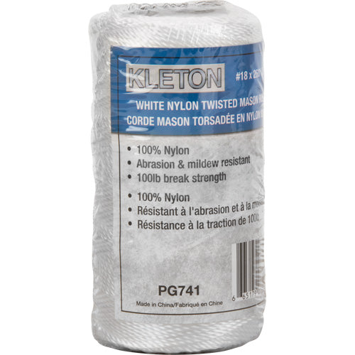 #18 Twisted Mason Rope, Nylon, 260'