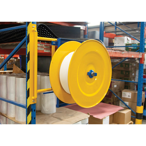 Strapping Dispenser, Polyester/Steel/Polypropylene Straps, 16"/8" Core Dia., 3"/8"/6" Roll Width