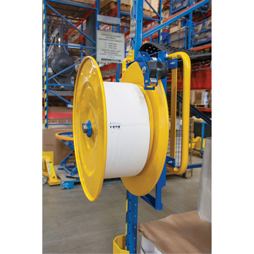 Strapping Dispenser, Polyester/Steel/Polypropylene Straps, 16"/8" Core Dia., 3"/8"/6" Roll Width