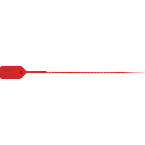 Standard-Duty Security Seal, 9", Plastic, Pull-Through