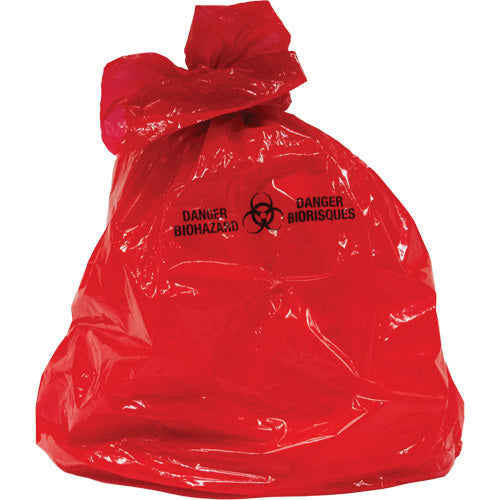 Waste Bags, Bio-Hazard, 38" L x 30" W, 2 mils
