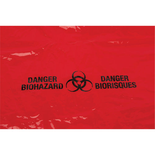 Waste Bags, Bio-Hazard, 50" L x 37" W, 2 mils