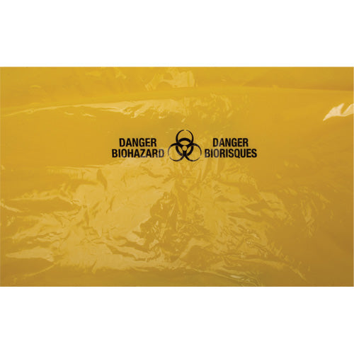 Waste Bags, Bio-Hazard, 38" L x 30" W, 2 mils