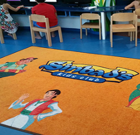 Plush Nylon Indoor Logo Mat