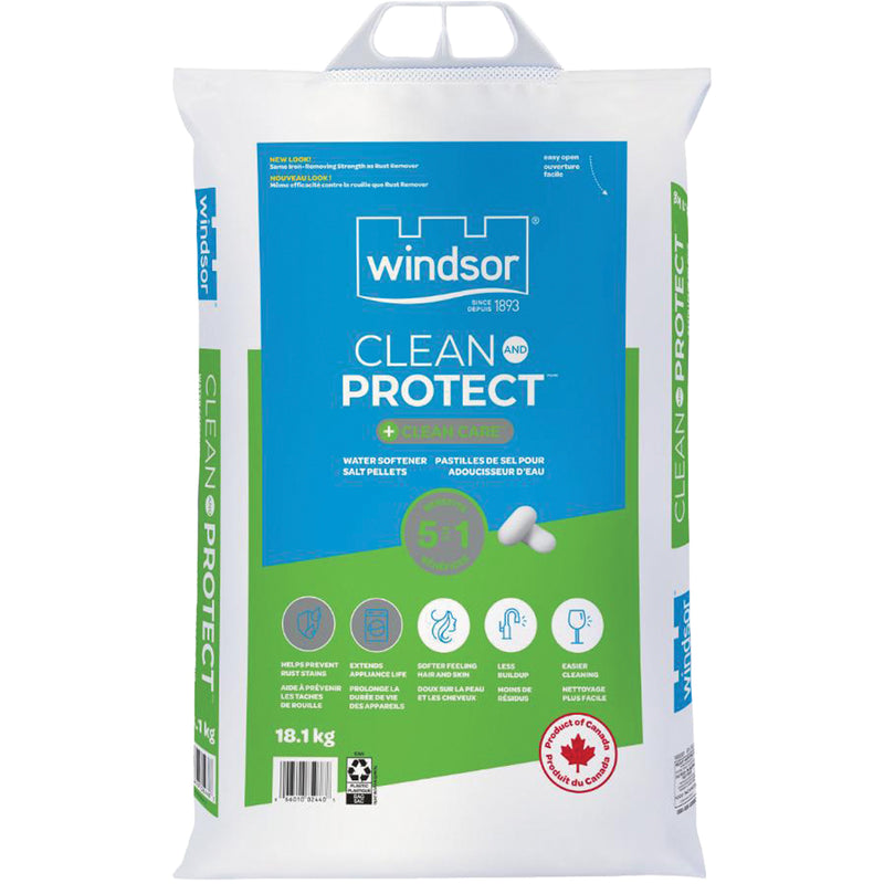 Granulés de sel antirouille pour adoucisseur d'eau, 40 lb (18,1 kg), sac