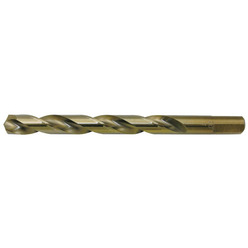 Gold Super Premium Jobber Drill Bit, High Speed Steel, 3/16", 135° Point Angle