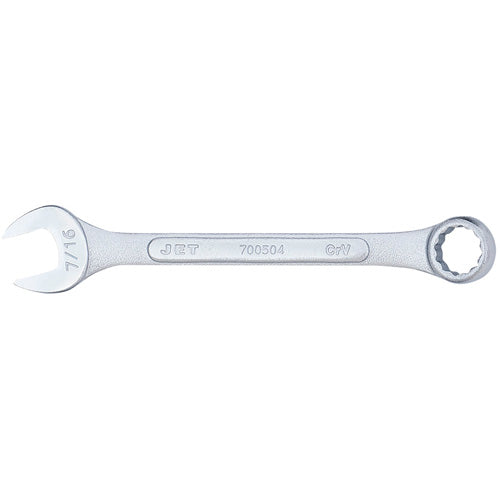 Raised Panel Combination Wrench, 7/16", Chrome Finish