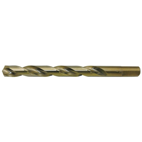 Gold Super Premium M2 Jobber Drill Bit, High Speed Steel, 13/64", 135° Point Angle