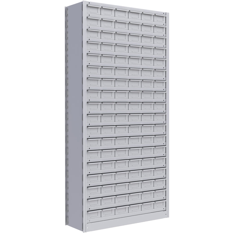 Interlok Shelving Unit, Steel, Boltless, Starter, 36" W x 76" H x 18" D