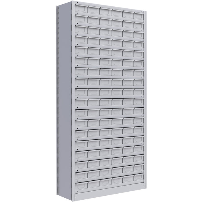 Interlok Shelving Unit, Steel, Boltless, 800 lbs. Capacity, 36" W x 76" H x 18" D