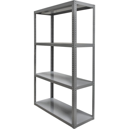 Heavy-Duty Shelving, Steel, Bolted, Starter, 36" W x 72" H x 18" D