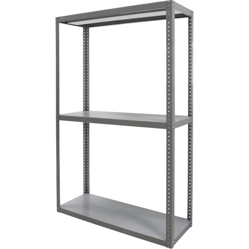 Heavy-Duty Shelving, Steel, Bolted, Starter, 36" W x 72" H x 18" D