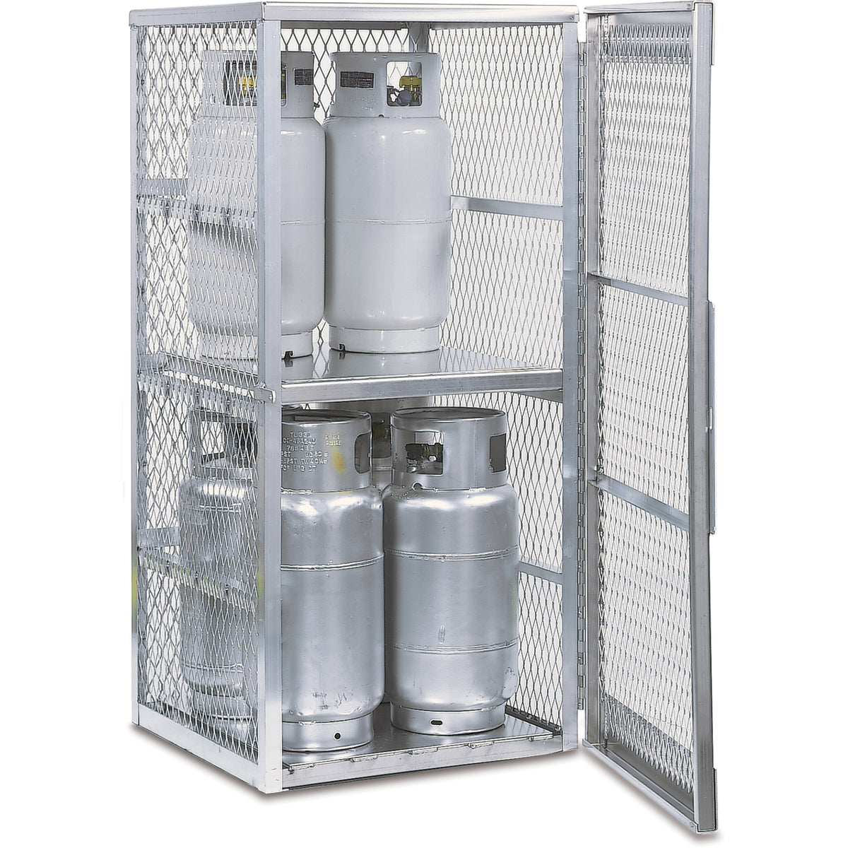 Aluminum LPG Cylinder Locker Storage, 8 Cylinder Capacity, 30