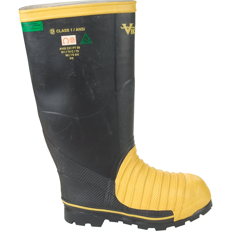 Bottes de mineur professionnelles Miner 49er, caoutchouc, embout acier, pointure 13