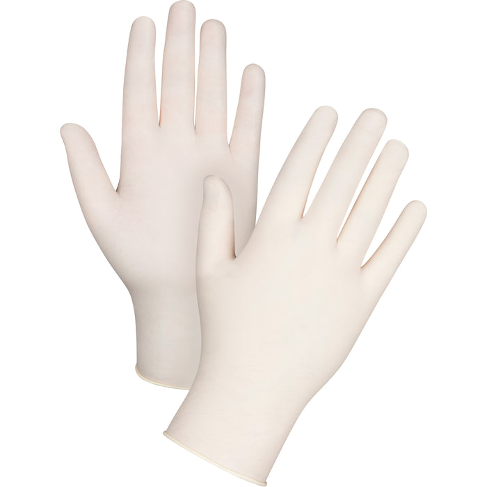 Premium Sensitive Skin Examination Gloves, Medium, Latex, 4-mil, Powder-Free, Natural