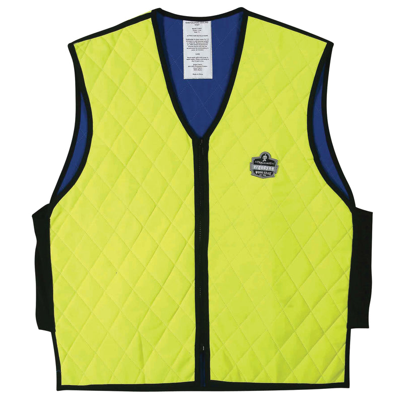 Chill-Its® 6665 Wet Evaporative Cooling Vests, Medium, High Visibility Lime-Yellow