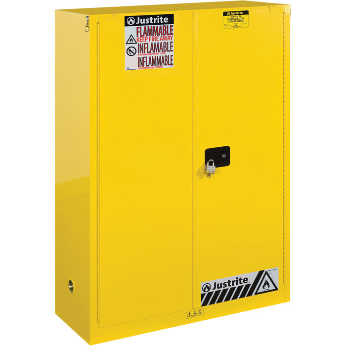 Sure-Grip® Ex Flammable Storage Cabinets, 45 gal., 2 Door, 43" W x 65" H x 18" D