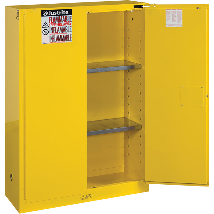 Sure-Grip® Ex Flammable Storage Cabinets, 45 gal., 2 Door, 43" W x 65" H x 18" D