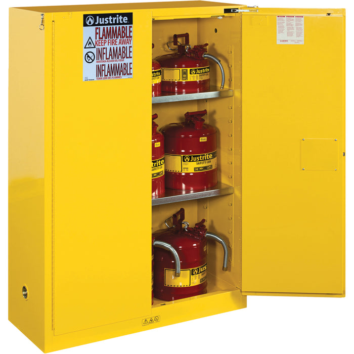 Sure-Grip® Ex Flammable Storage Cabinets, 45 gal., 2 Door, 43" W x 65" H x 18" D
