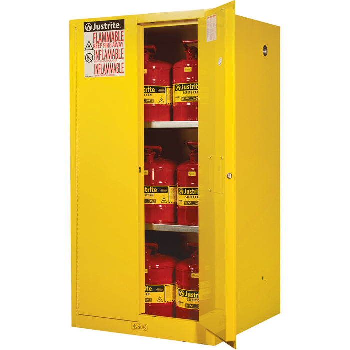 Sure-Grip® Ex Flammable Storage Cabinets, 60 gal., 2 Door, 34" W x 65" H x 34" D