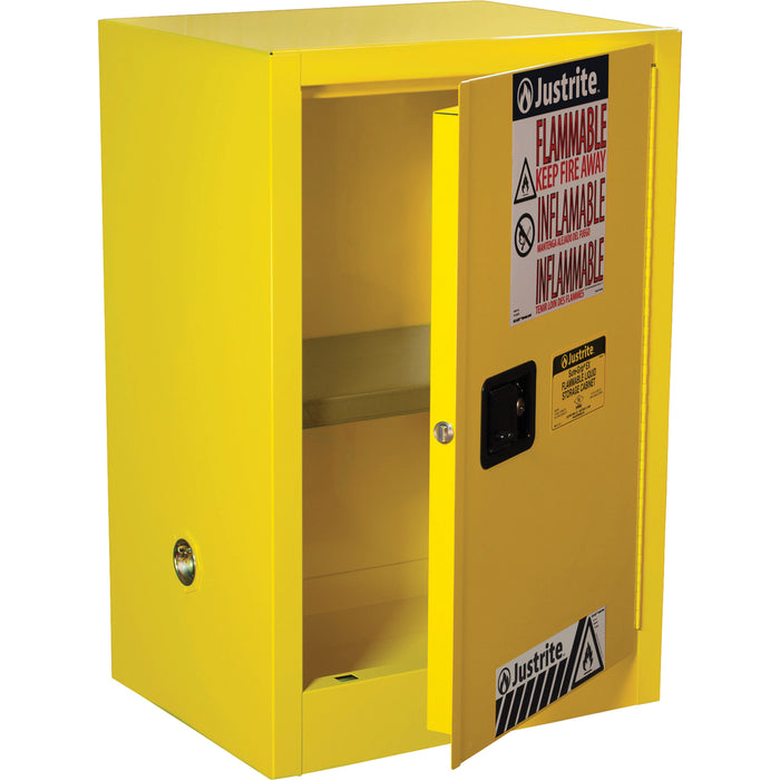 Sure-Grip® EX Compac Flammable Safety Cabinet, 12 gal., 1 Door, 23.25" W x 35" H x 18" D