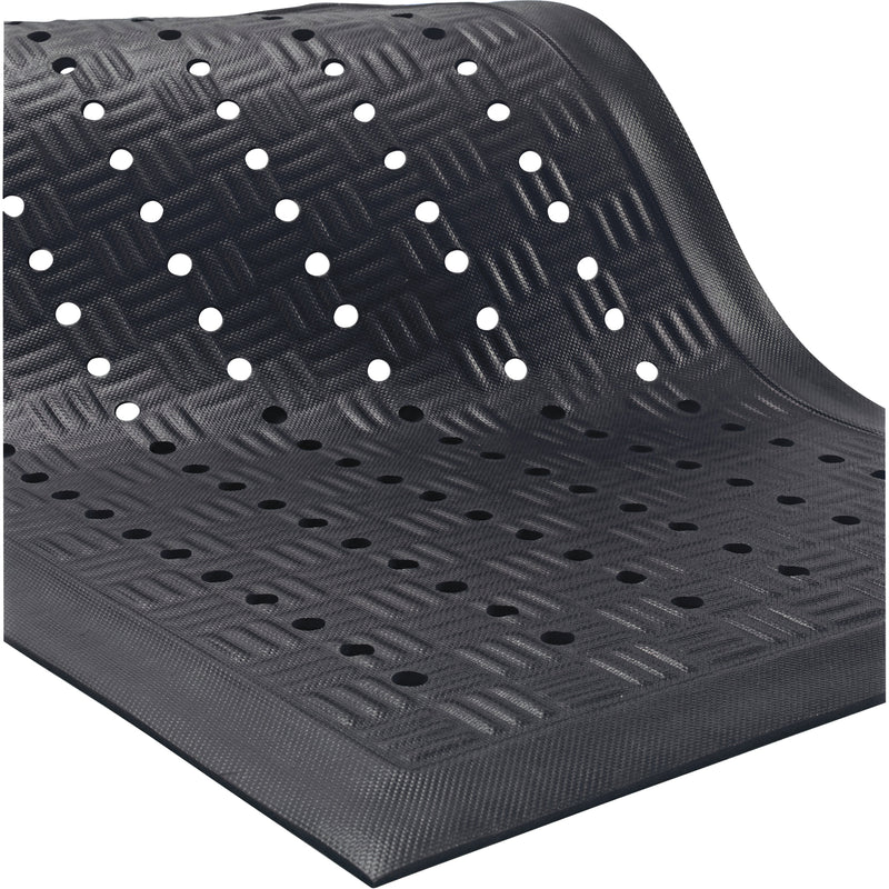 Tapis Cushion Station™, à fentes, 2 pi x 3-1/5 pi x 9/16 po, noir, nitrile