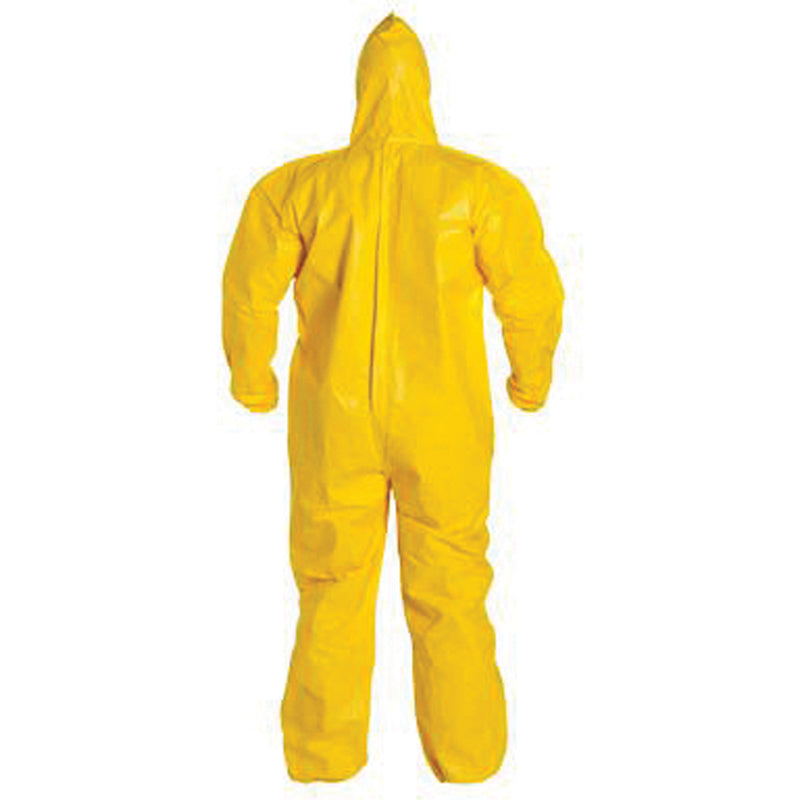 Hooded Coveralls, Tychem® 2000, 3X-Large, Yellow