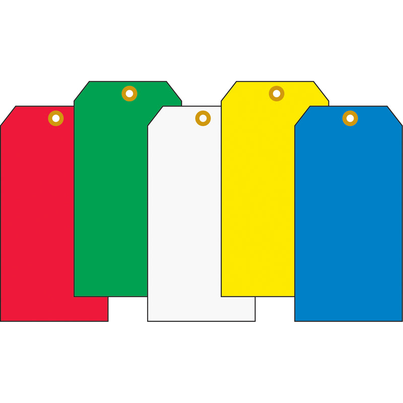 Coloured Blank Tags, Cardstock, 2-1/8" W x 4-1/4" H