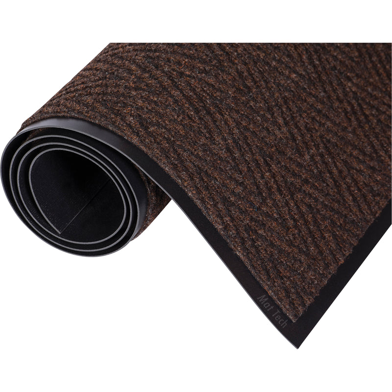 Chevron™ Matting, Wiper/Scraper, 3' x 5' x 5/16", Brown