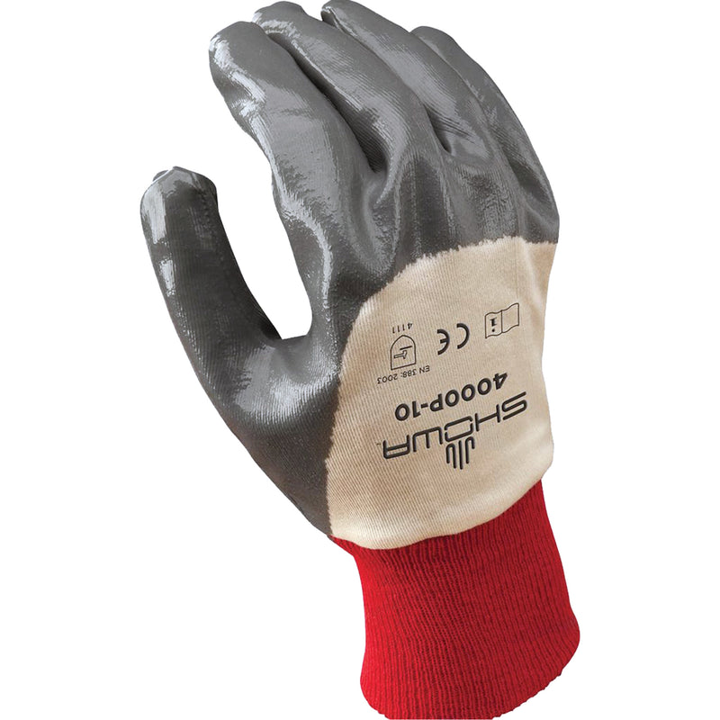 Gants Nitri-flex®, taille 9/grand, revêtement en nitrile, enveloppe en coton