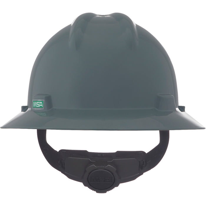 Casque de sécurité à rebord complet V-Gard®, Suspension Rochet, Gris