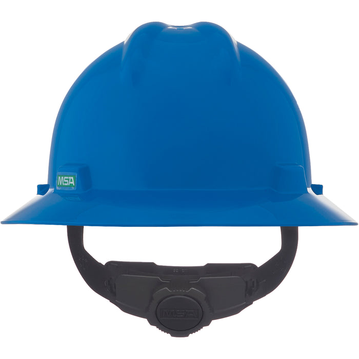 Casque de sécurité à bord intégral V-Gard®, suspension à cliquet, bleu