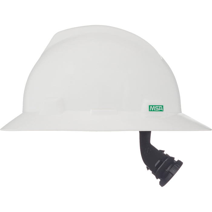 Casque de sécurité à bord intégral V-Gard®, suspension à cliquet, blanc