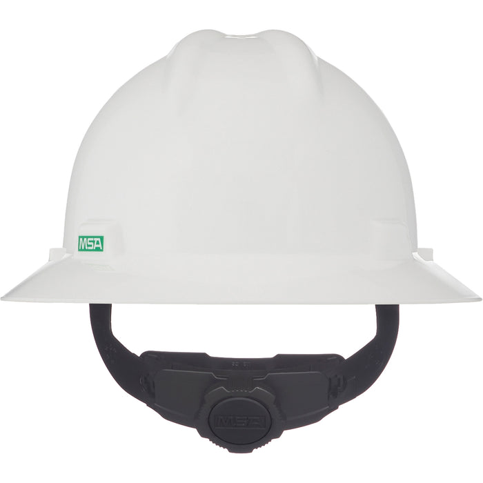 Casque de sécurité à bord intégral V-Gard®, suspension à cliquet, blanc